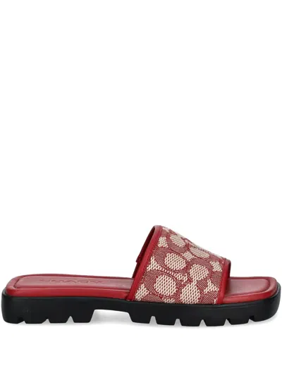 Coach Florence Slides In Red