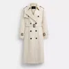 Coach Fluid Trench Coat In Sand