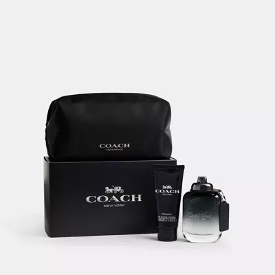 Coach For Men Eau De Toilette 3 Pouch Set In Black