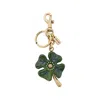 Coach Four Leaf Clover Keyring In Multi