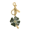 Coach Four-leaf Clover Handbag Charm In Green/multi
