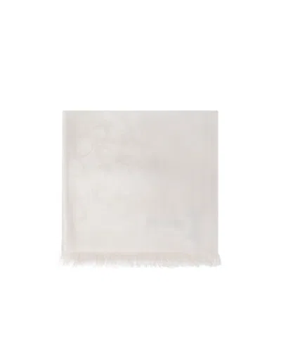 Coach Fringed Scarf In Beige