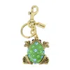 Coach Frog Keychain In Green
