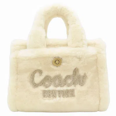 Pre-owned Coach Fur Leather Tote Bag ()