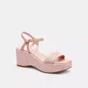 Coach Gale Wedge Sandal In Signature Canvas In Pink