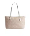 Coach Gallery Tote Bag In Signature Canvas In Brown