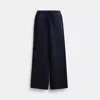 Coach Garment Dyed Straight Leg Sweatpants In Blue