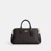 Coach Georgia Satchel Bag In Signature Canvas In Beige