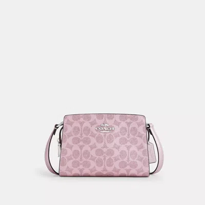 Coach Gia Crossbody Bag In Signature Canvas In Pink