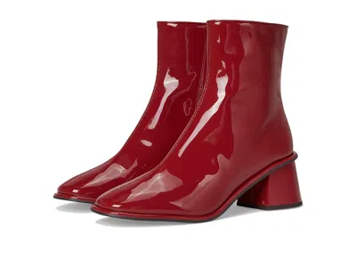 Coach Gigi Patent Leather Bootie Women's Boots Ruby: 7 M In Red