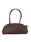 Coach Womens Empire 34 Leather Carryall Bag Maple