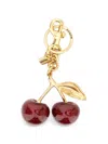Coach Glitter-effect Cherry Bag Charm In White
