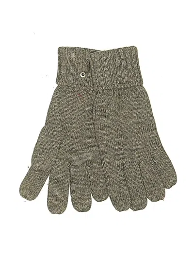 Pre-owned Coach Gloves In Gray