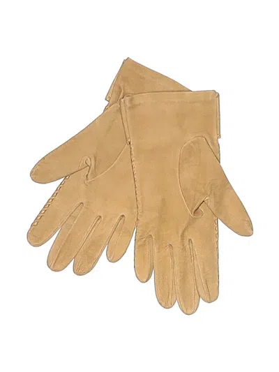 Pre-owned Coach Gloves In Tan