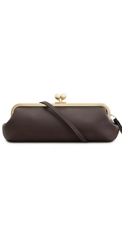 Coach Glovetanned Leather 30 Kisslock Frame Bag Maple