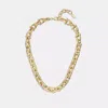 Coach Chunky Signature Chain Link Necklace In Gold