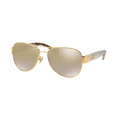 Coach Gold Flash Gradient Pilot Ladies Sunglasses Hc7059 92496e 62