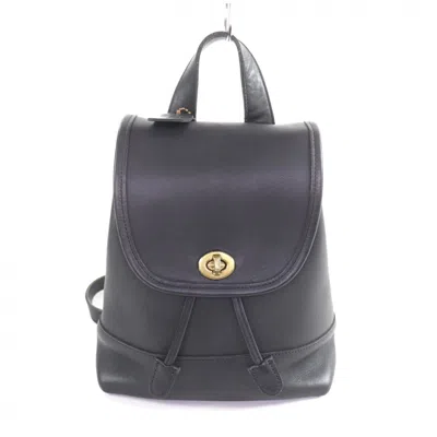 Pre-owned Coach Gold Leather Backpack ()