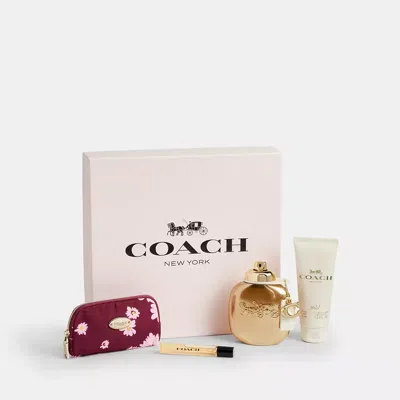 Coach Gold Parfum 4 Piece Gift Set In Multi