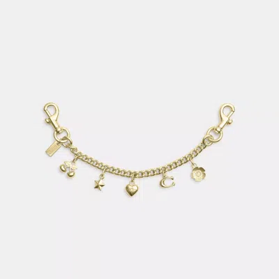 Coach Gold Swagger Chain With Charms