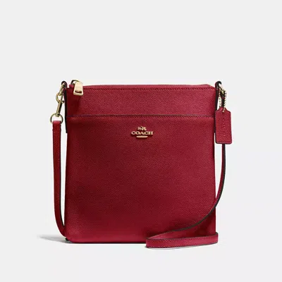 Coach In Gold/deep Red
