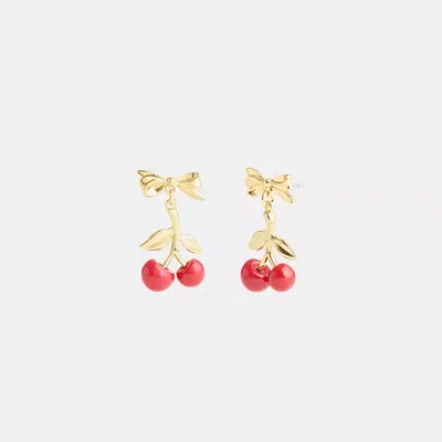 Coach In Gold/red
