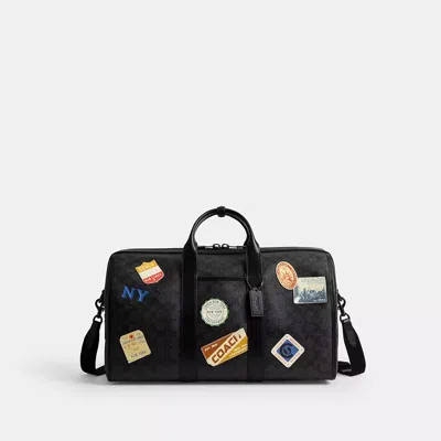 Coach Gotham Reisetasche 45 Aus Signature Canvas Mit Aufnähern