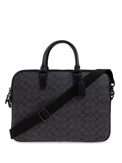 Coach Gotham Laptop Bag In Grey
