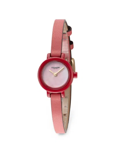 Coach Gracie 19mm Quartz Watch In Brown