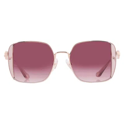 Coach Gradient Berry Red Square Ladies Sunglasses Hc7177b 93318h 51 In Brown