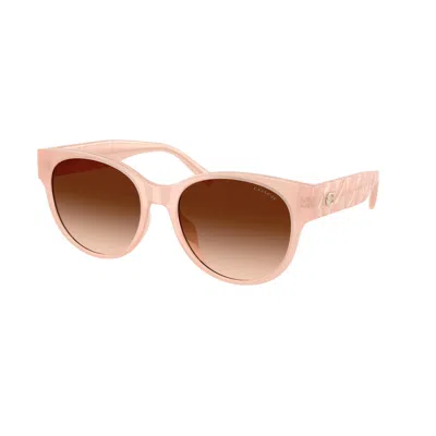 Coach Gradient Brown Oval Ladies Sunglasses Hc8430d 511374 56 In Pink