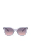 Coach Gradient Cat-eye Sunglasses In Blue