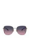 Coach Gradient Geometric-frame Sunglasses In Pink