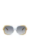 Coach Gradient-lenses Square-frame Sunglasses In Multi