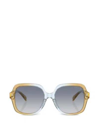 Coach Gradient-lenses Square-frame Sunglasses In Multi
