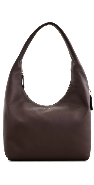 Coach Grain Leather Pillow Brooklyn Shoulder Bag Maple