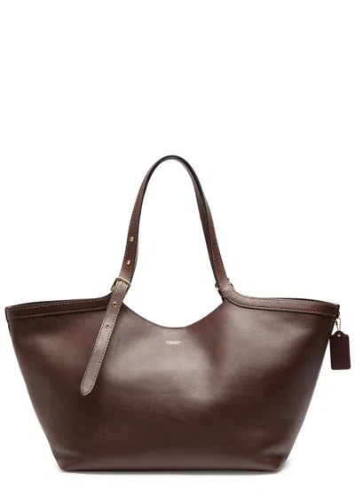 Coach Gramercy Grained Leather Tote In Gold