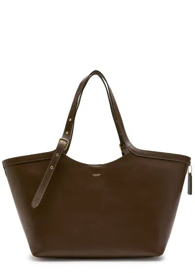 Coach Gramercy Leather Tote In Brown