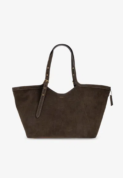 Coach Gramercy Suede Tote Bag In Brown