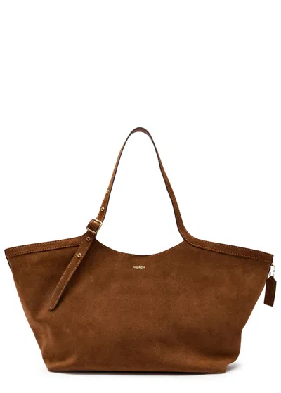 Coach Gramercy Suede Tote In Brown