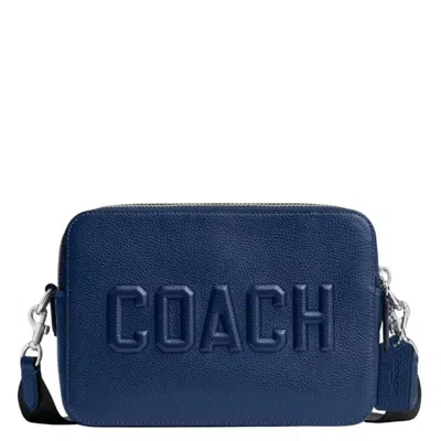Coach Graphic Charter Crossbody Bag 24 In Blue