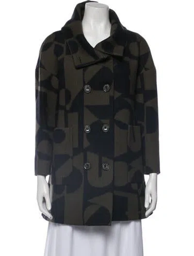 Pre-owned Coach Graphic Print Jacket In Blue