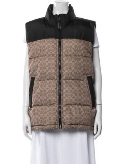 Pre-owned Coach Graphic Print Vest