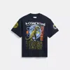 Coach Graphic Relaxed T Shirt In Organic Cotton