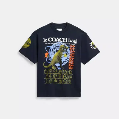 Coach Graphic Relaxed T Shirt In Organic Cotton