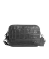 Shop Coach Gray Charter Crossbody 19 Bag In Charcoal