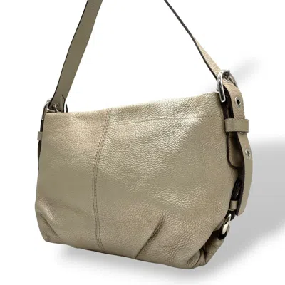 Pre-owned Coach Gray Leather Shoulder Bag ()