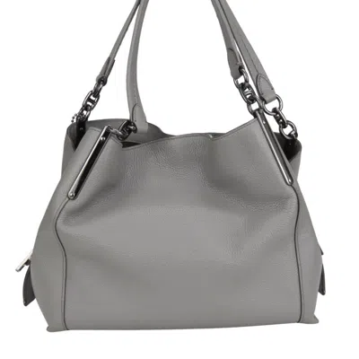 Pre-owned Coach Gray Leather Tote Bag ()