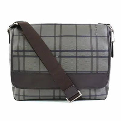 Pre-owned Coach Gray Pvc Shoulder Bag ()