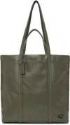 Coach Green Hall 33 Tote In Army Green